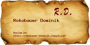 Rokobauer Dominik névjegykártya