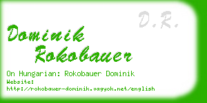 dominik rokobauer business card